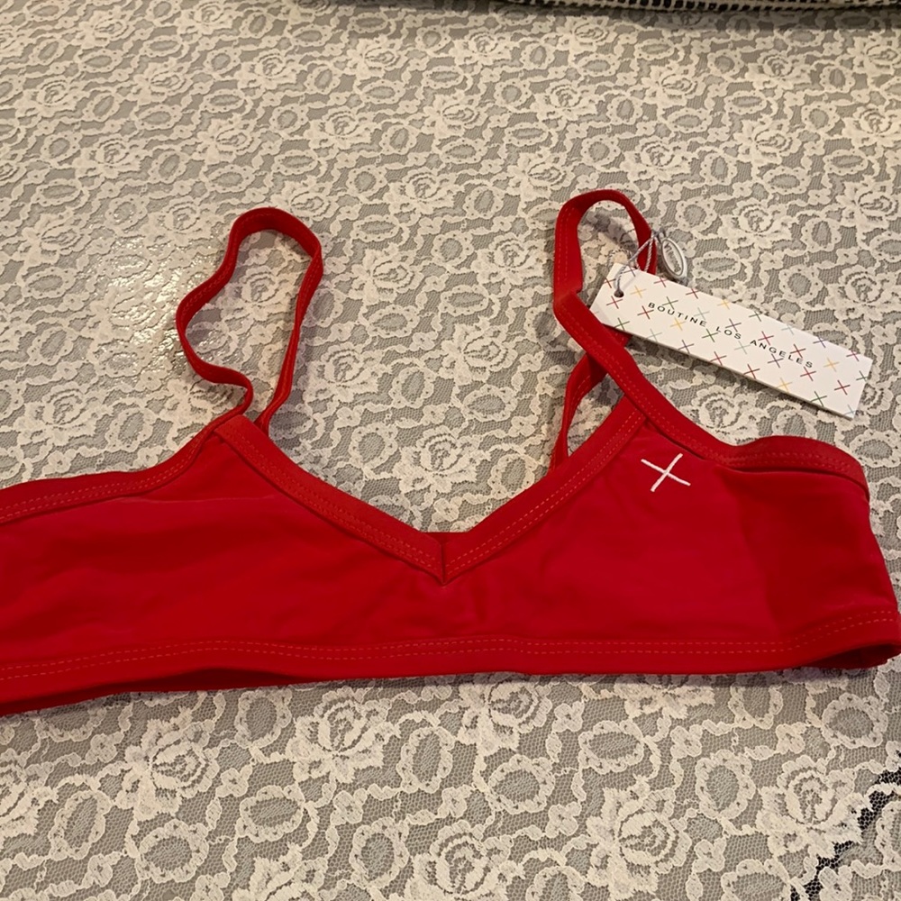 Boutine LA Red Bikini Top